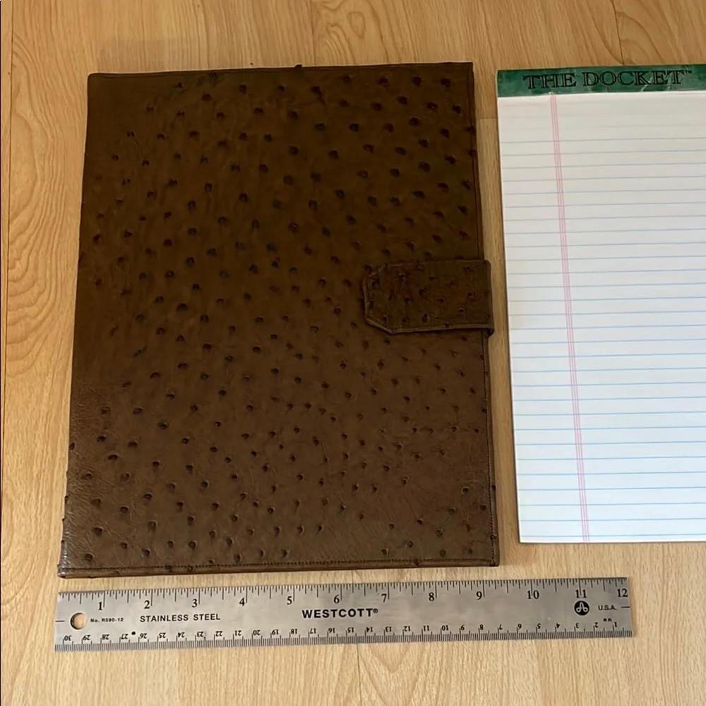 Elegant Brown Leather Portfolio